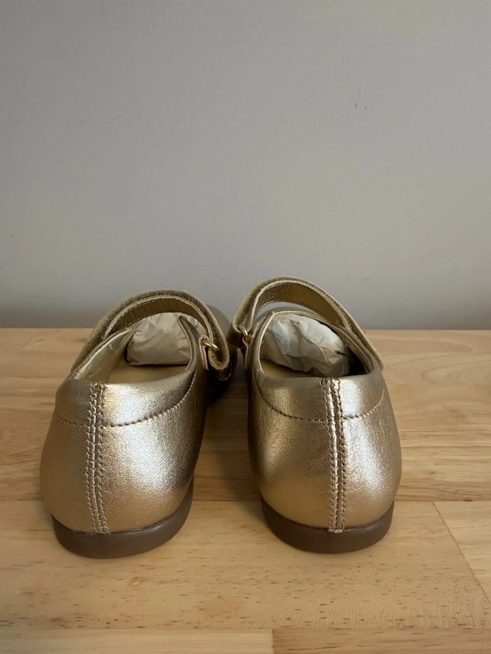 Naturino Girls Gold Mary Jane Dress Shoes